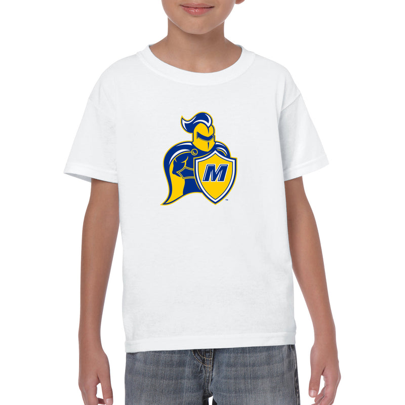 Madonna University Crusaders Primary Logo Youth T-Shirt - White