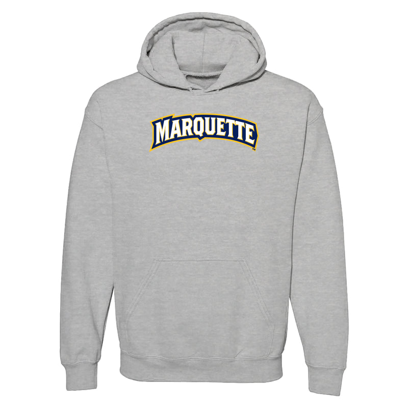 Marquette University Golden Eagles Institutional Logo Hoodie - Sport Grey