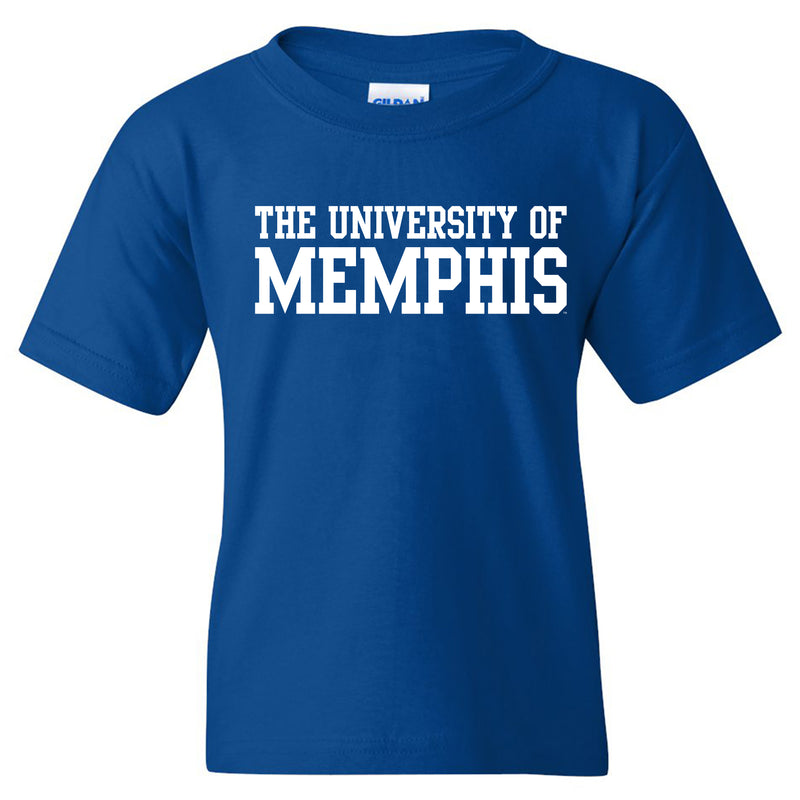 Memphis Tigers Basic Block Youth T-Shirt - Royal