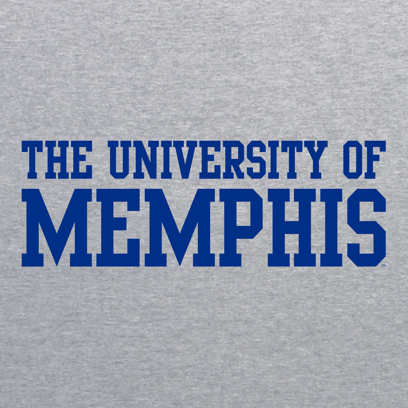 Memphis Tigers Basic Block Short Sleeve T-Shirt - Sport Grey