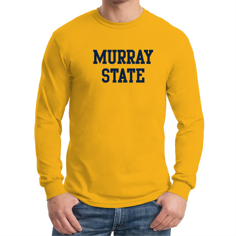 Murray State University Racers Basic Block Long Sleeve T-Shirt - Gold