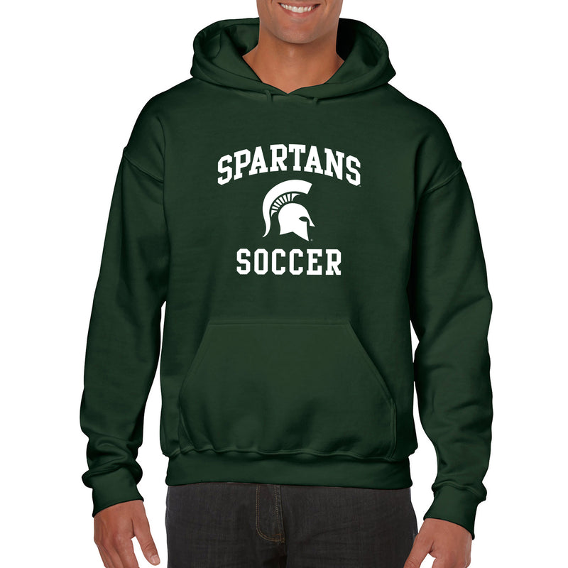 Michigan State University Spartans Arch Logo Soccer Hoodie - Forest