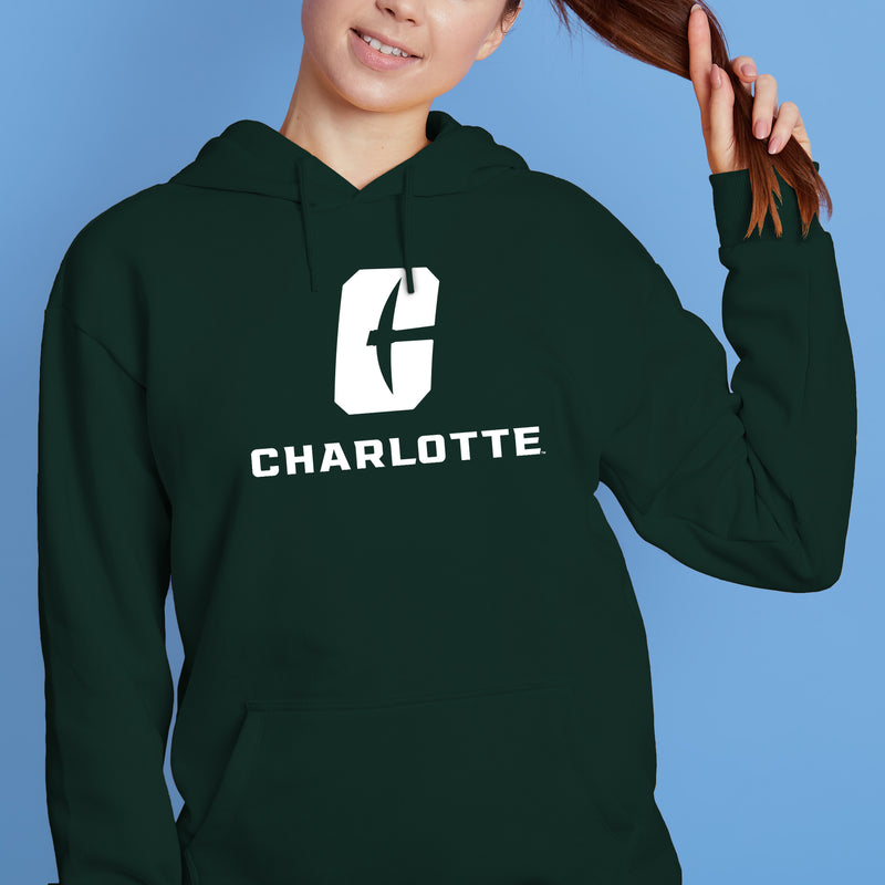 UNC Charlotte Forty-Niners Primary Logo Hoodie - Forest