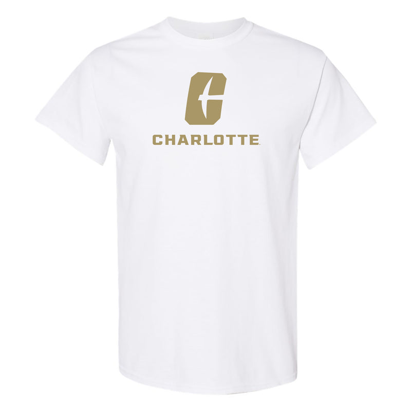 UNC Charlotte Forty-Niners Primary Logo Short Sleeve T Shirt - White