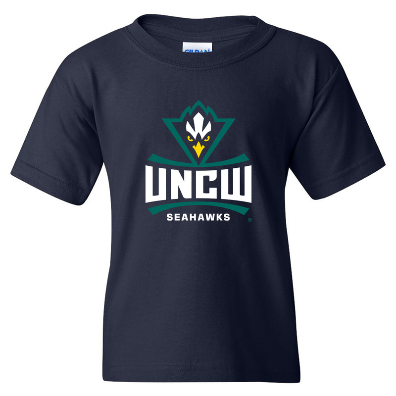 UNC Wilmington Seahawks Primary Logo Youth T Shirt - Navy
