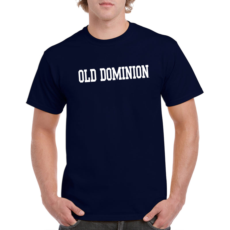 Old Dominion University Monarchs Basic Block Short Sleeve T Shirt - Navy