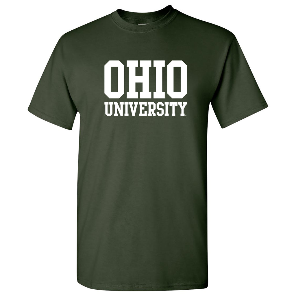 Ohio University Bobcats Basic Block Short Sleeve T Shirt Forest