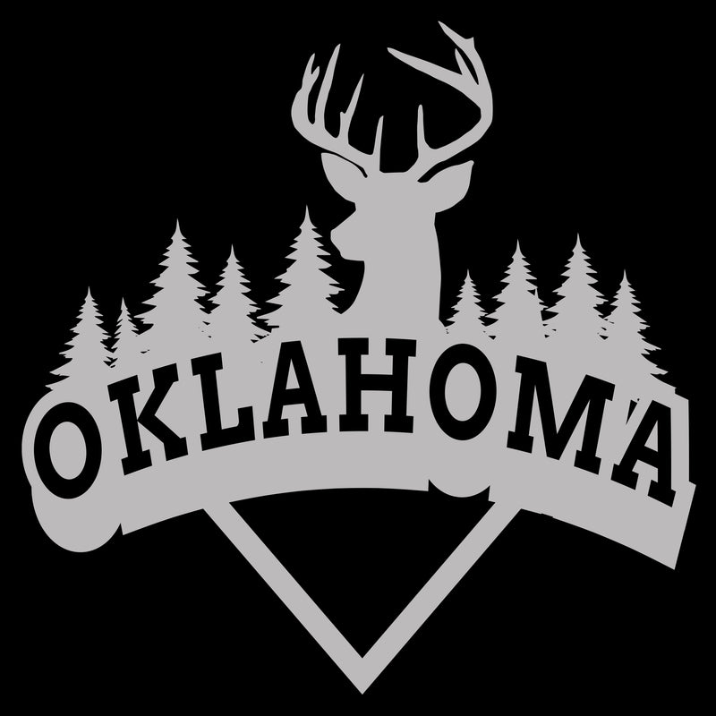 Oklahoma Deer Arch T-Shirt - Black