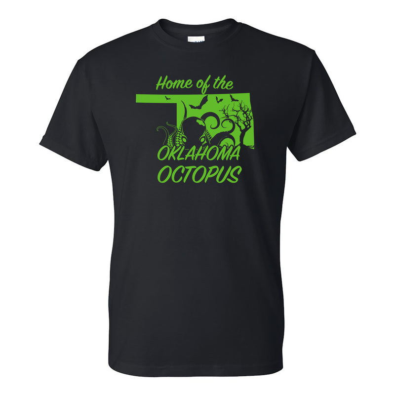 Oklahoma Octopus Cryptid T-Shirt - Black