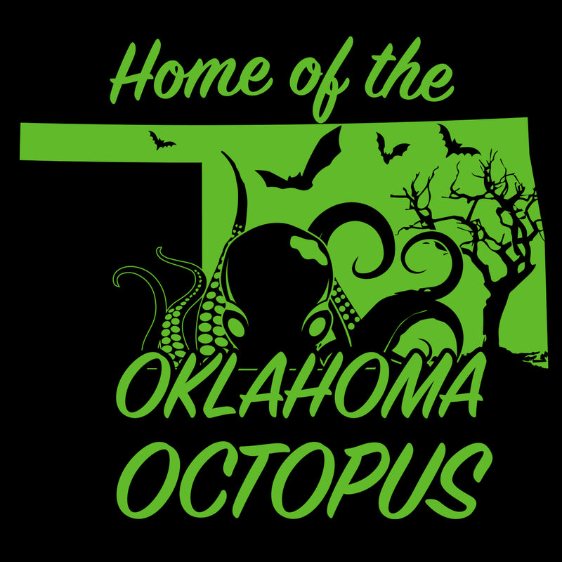 Oklahoma Octopus Cryptid T-Shirt - Black