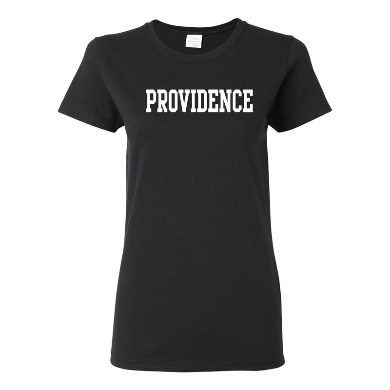 Providence College Friars Basic Block Womens T-Shirt - Black