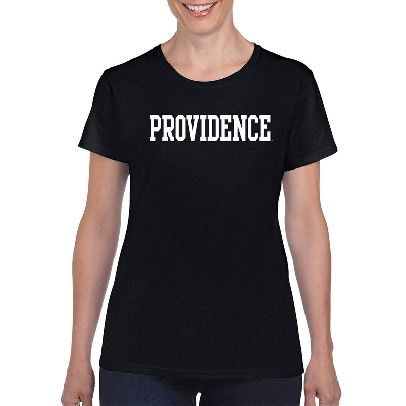 Providence College Friars Basic Block Womens T-Shirt - Black