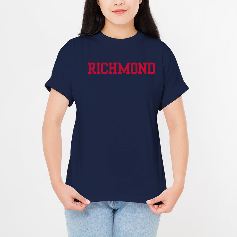 Richmond Spiders Basic Block T Shirt - Navy