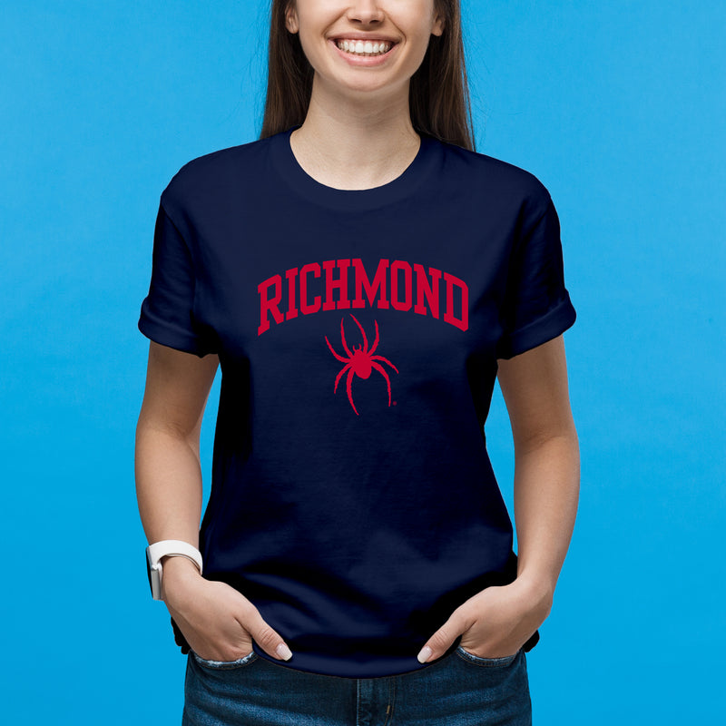 Richmond Spiders Arch Logo T Shirt - Navy