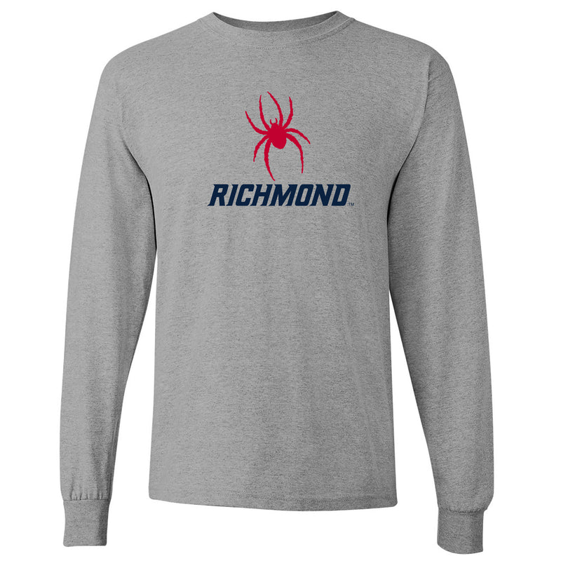 Richmond Spiders Primary Logo Long Sleeve T Shirt - Sport Grey