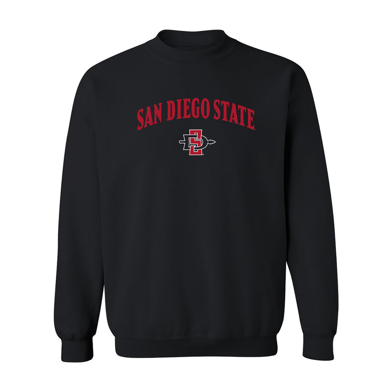 San Diego State Aztecs Arch Logo Crewneck Sweatshirt - Black