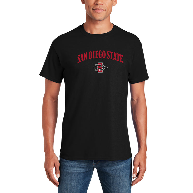 San Diego State Aztecs Arch Logo T Shirt - Black