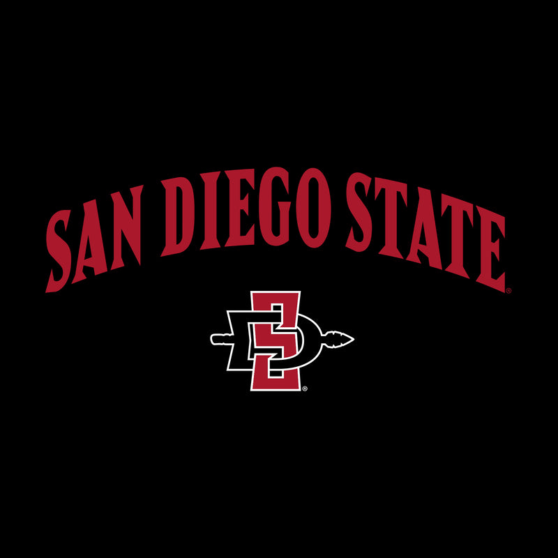 San Diego State Aztecs Arch Logo Long Sleeve T Shirt - Black