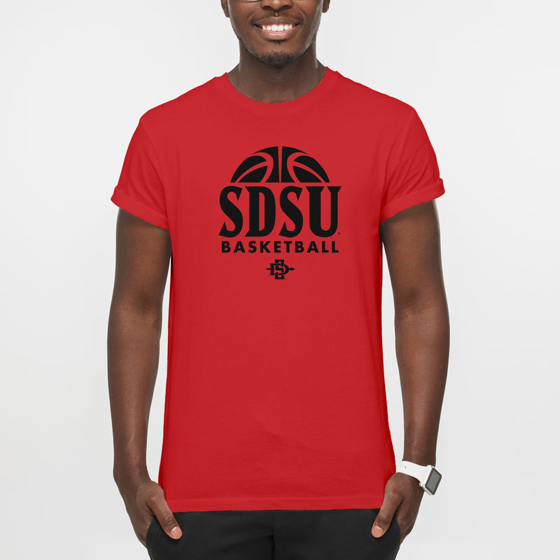 San Diego State Aztecs Basketball Hype T Shirt - Red