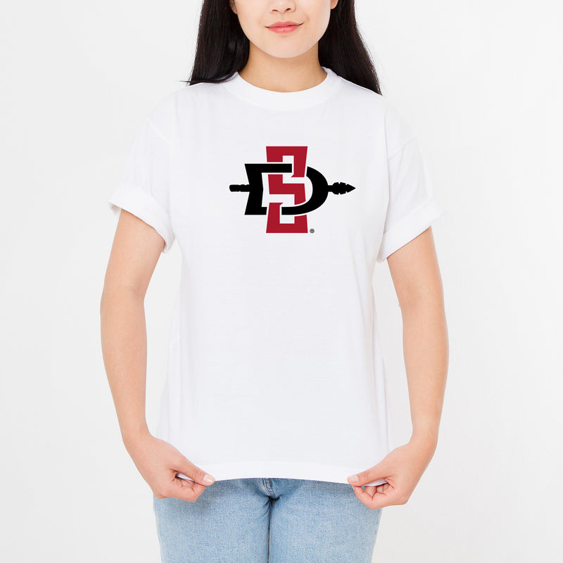 San Diego State Aztecs Primary Logo T Shirt - White