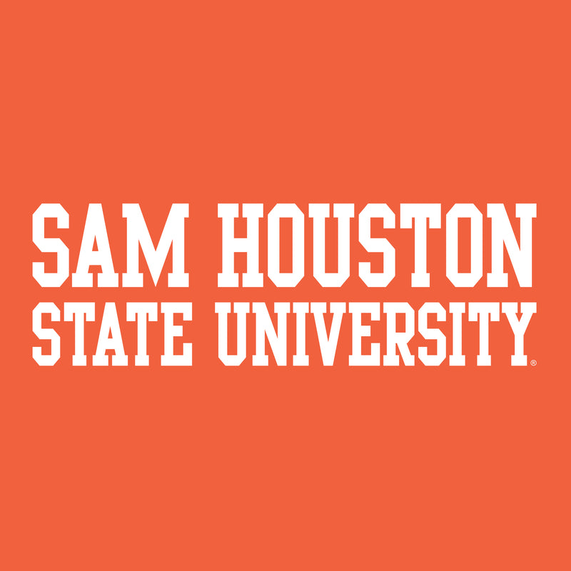 Sam Houston State University Bearkats Basic Block Short Sleeve T Shirt - Orange