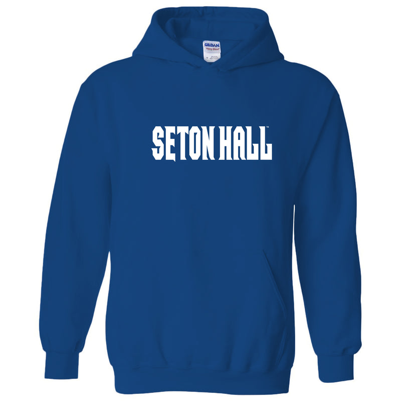 Seton Hall University Pirates Basic Block Heavy Blend Hoodie - Royal