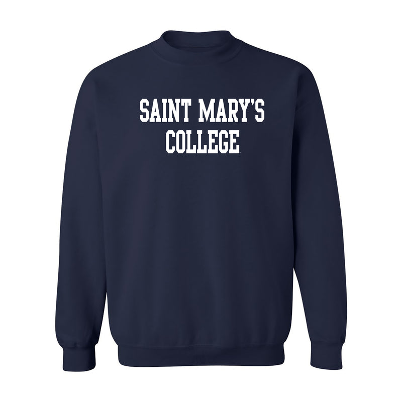Saint Mary's College Gaels Basic Block Crewneck Sweatshirt - Navy