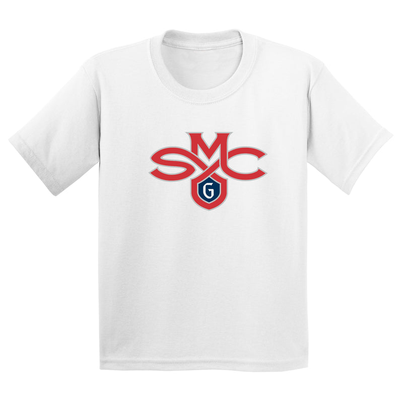 Saint Mary's College Gaels Primary Logo Youth T Shirt - White
