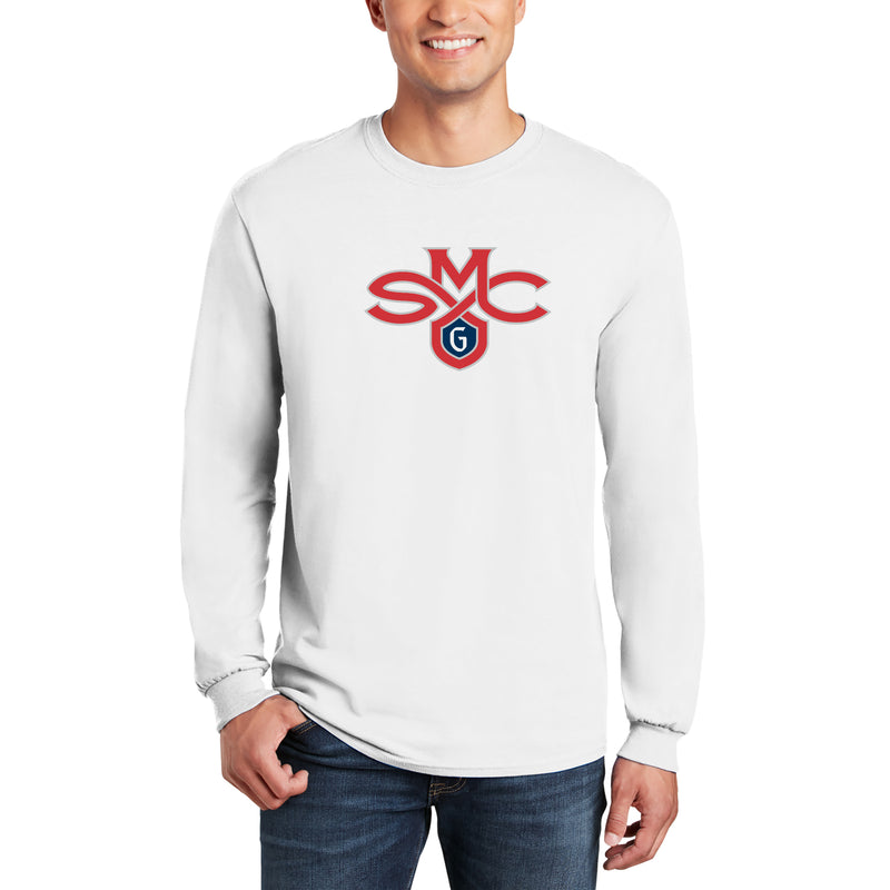Saint Mary's College Gaels Primary Logo Long Sleeve T Shirt - White