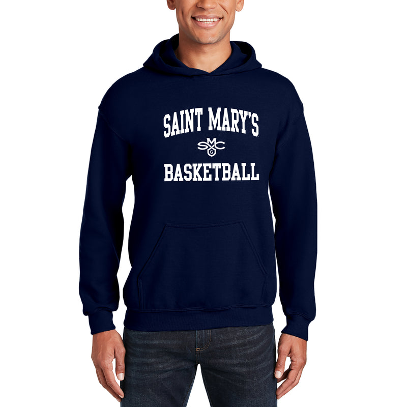Saint Mary's College Gaels Arch Logo Basketball Hoodie - Navy