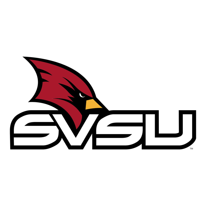 Saginaw Valley State SVSU Cardinals Primary Logo Long Sleeve T Shirt - White