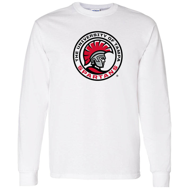 University of Tampa Spartans Primary Logo Long Sleeve T-Shirt - White