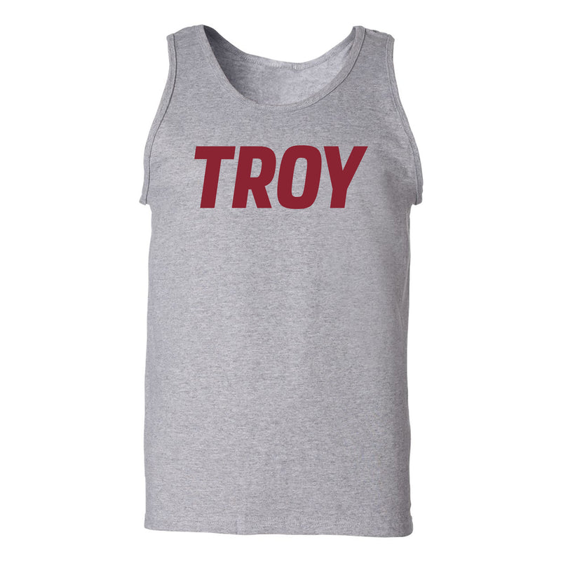 Troy Trojans Basic Block Tank Top - Sport Grey