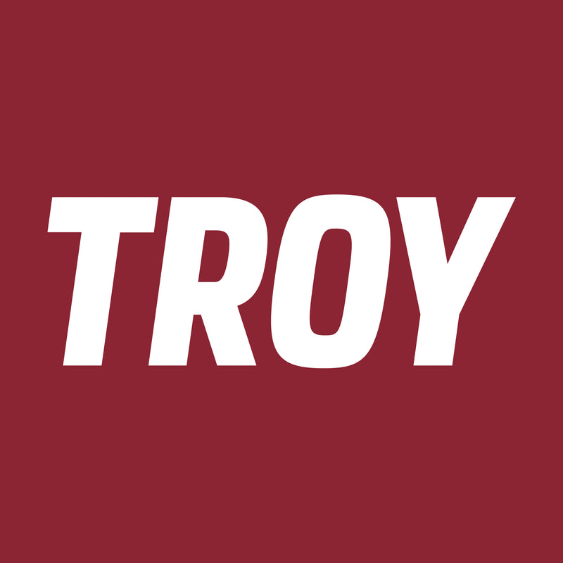 Troy University Trojans Basic Block Cotton Hoodie - Cardinal