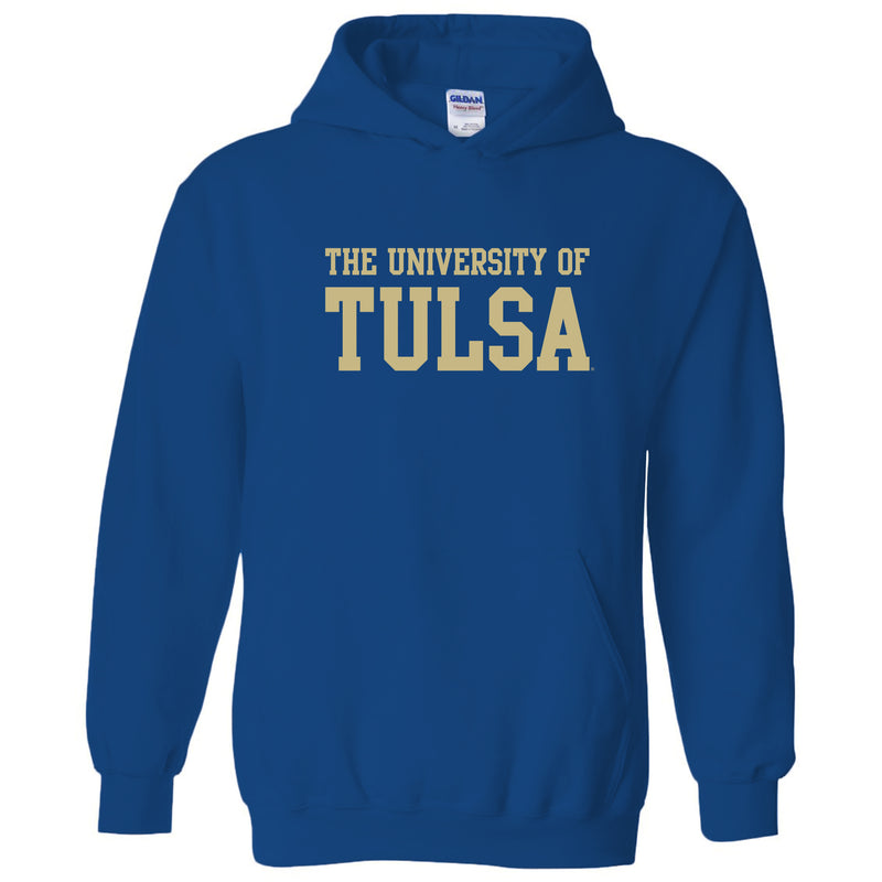 University of Tulsa Golden Hurricanes Basic Block Cotton Hoodie - Royal