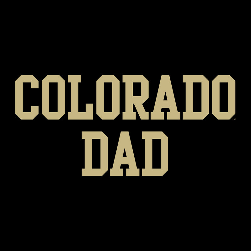 University of Colorado Buffaloes Basic Block Dad Crewneck Sweatshirt - Black