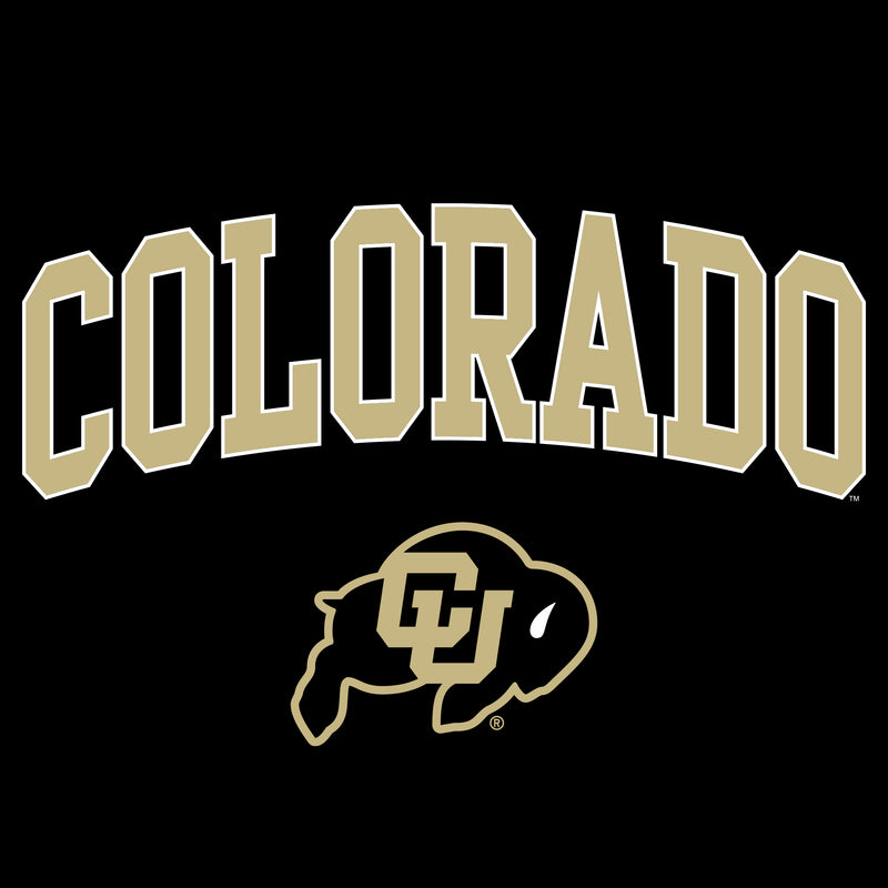 University of Colorado Buffaloes Arch Logo Womens T Shirt - Black