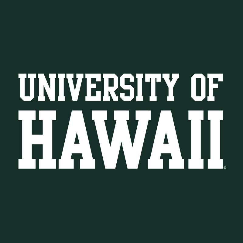 University of Hawaii Rainbow Warriors Basic Block Cotton T-Shirt - Forest