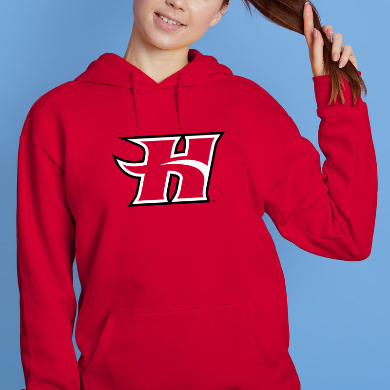Hawaii Hilo Vulcans Primary Logo Hoodie - Red