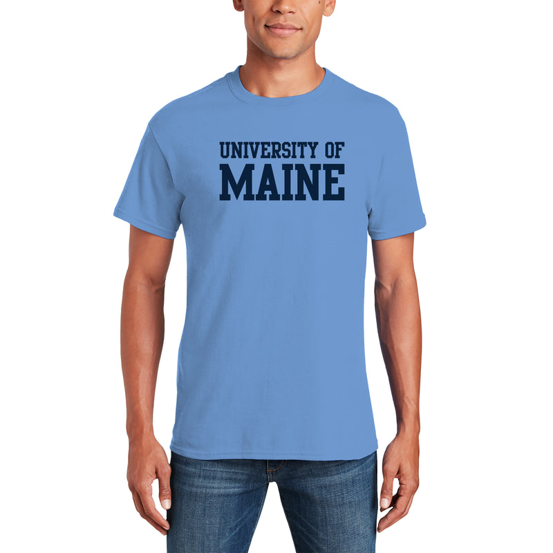 Maine Black Bears Basic Block T Shirt - Carolina Blue