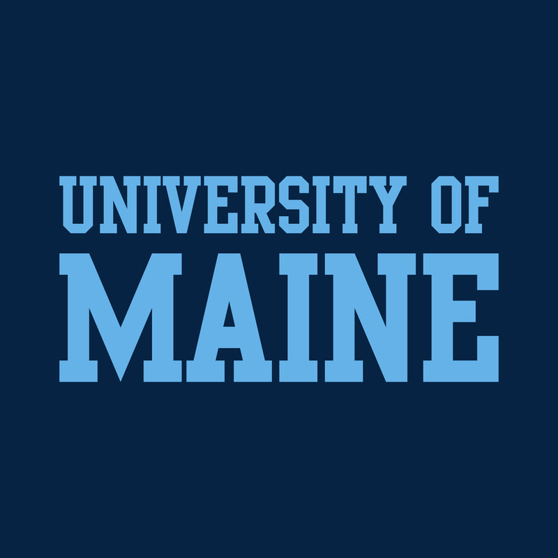 Maine Black Bears Basic Block Youth T Shirt - Navy