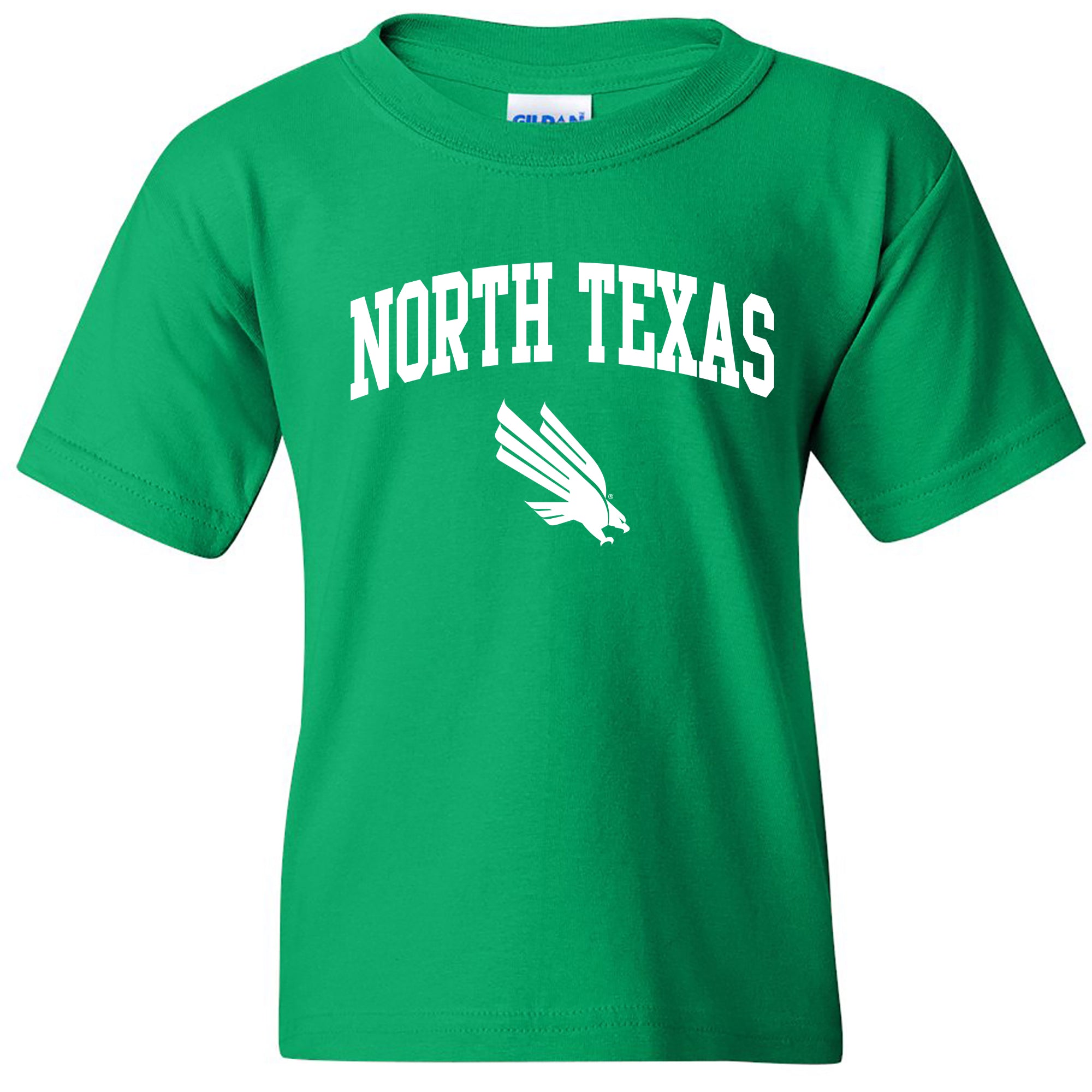 University of North Texas Mean Green Arch Logo Cotton Youth T-Shirt