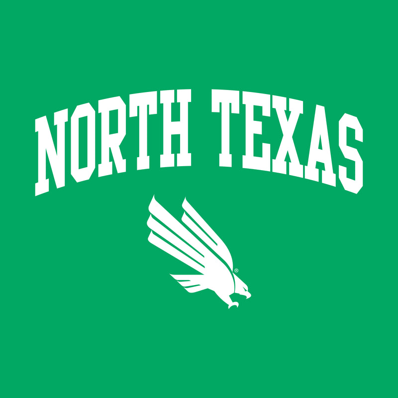 University of North Texas Mean Green Arch Logo Cotton Hoodie - Irish Green