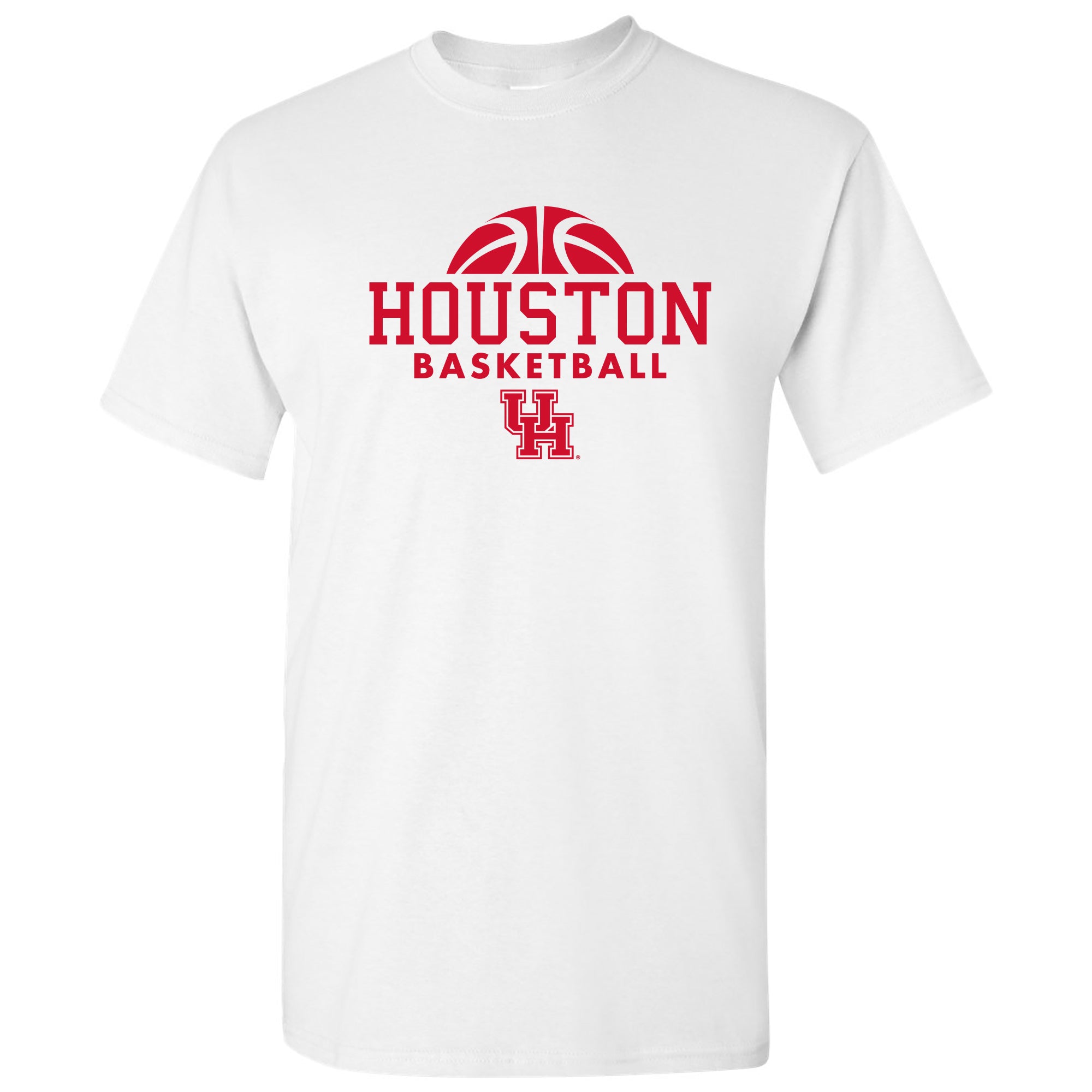 Men's Champion Gray Houston Cougars Icon Logo Basketball Jersey T