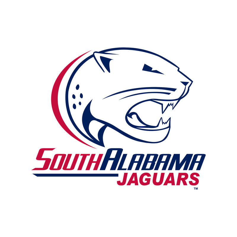 South Alabama Jaguars Primary Logo Womens T Shirt - White
