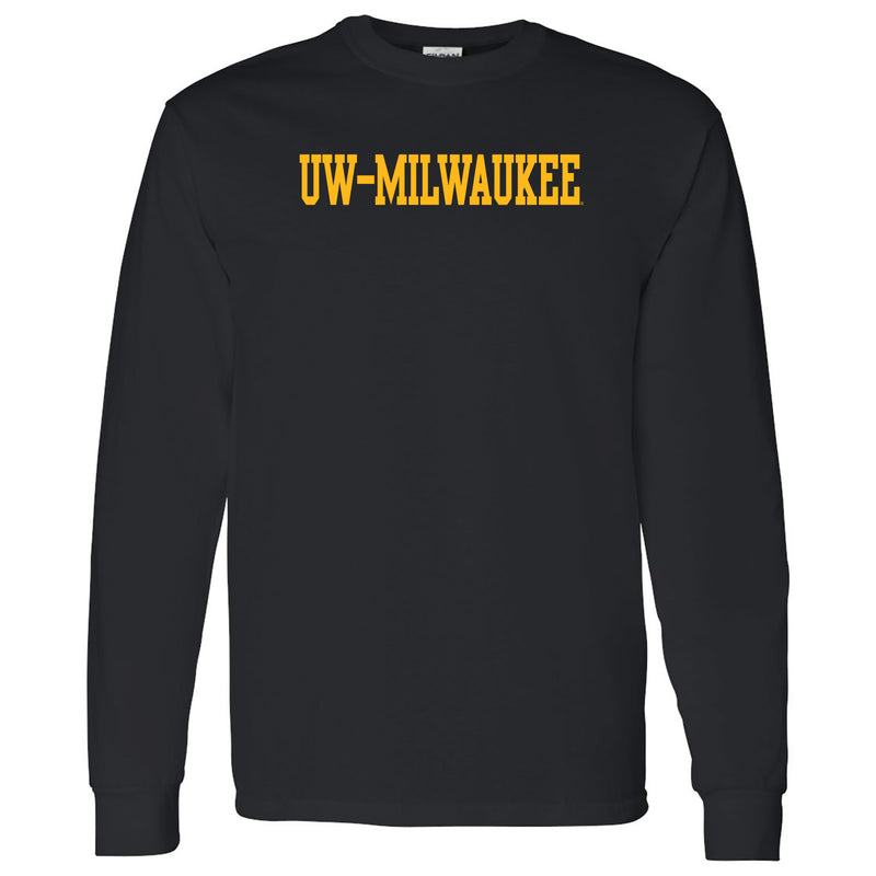 Wisconsin-Milwaukee Panthers Basic Block Long Sleeve T Shirt - Black