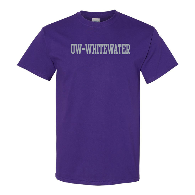 UW-Whitewater Basic Block T-Shirt - Purple
