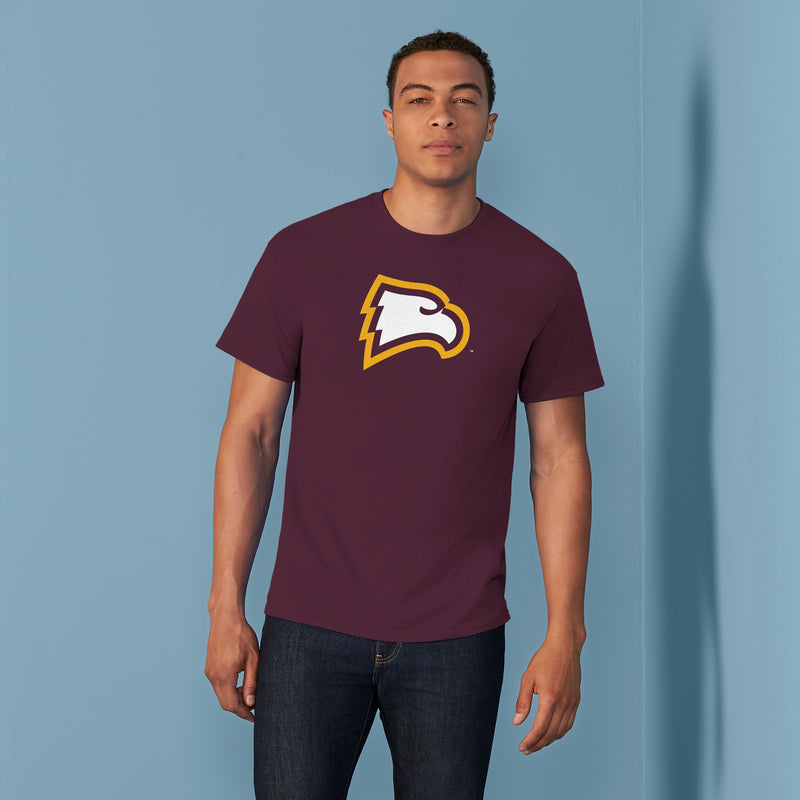 Winthrop University Eagles Primary Logo Short Sleeve T Shirt - Maroon