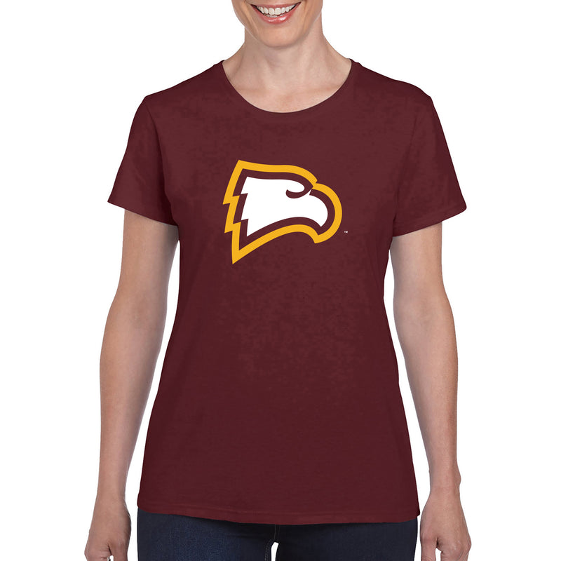 Winthrop University Eagles Primary Logo Womens Short Sleeve T Shirt - Maroon
