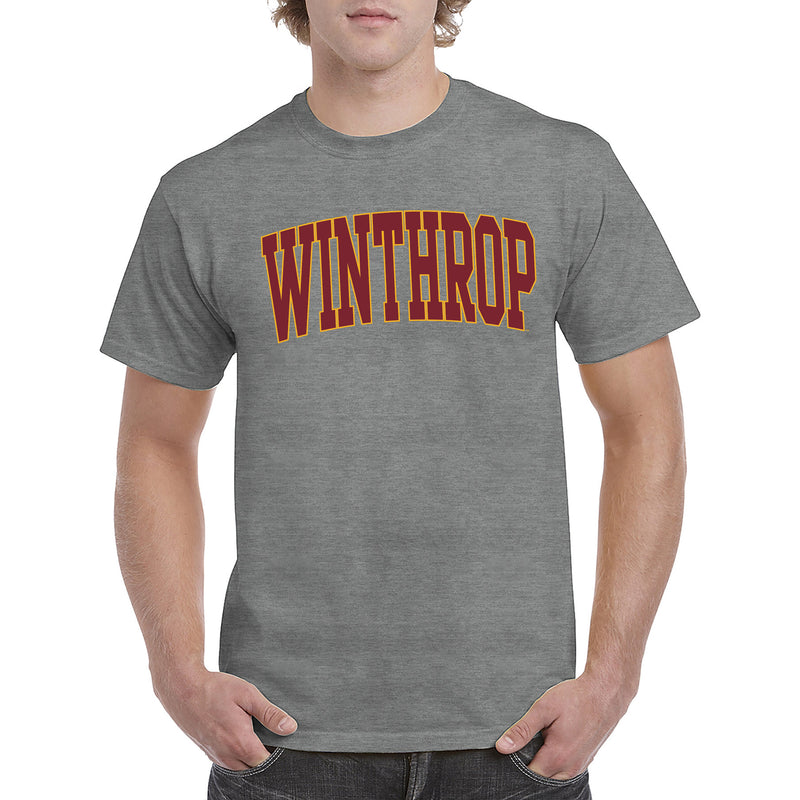 Winthrop Eagles Mega Arch T-Shirt - Graphite Heather